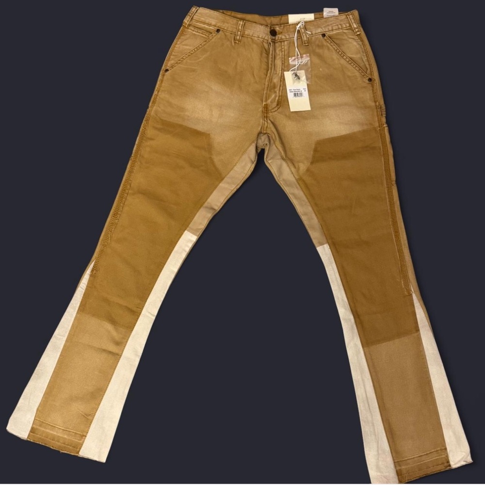 MNML Flared Brown Pants Size 32’ NWT